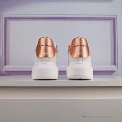 Hypeyourbeast Alexander McQueen White / Rose Gold Heel Sneaker