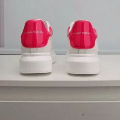 Hypeyourbeast Alexander McQueen White / Pink Lace Up Sneaker A. Mcqueen