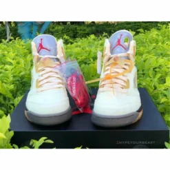 Hypeyourbeast Off White X Air Jordan 5 Sail