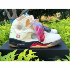 Hypeyourbeast Off White X Air Jordan 5 Sail