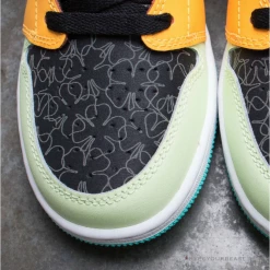 Hypeyourbeast Air Jordan 1 Mid GS Aurora Green Optic-Yellow