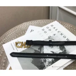 Hypeyourbeast SFG Women's Double G Leather Black Belt Belts