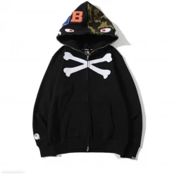 Hypeyourbeast Bape Camo Hoodie Skeleton Cross Camo Clothes