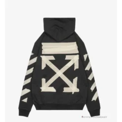 HypeYourBeast Off White Hoodie Black Hoodies & Jackets