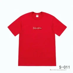 Hypeyourbeast T-Shirts Supreme Box Logo Tee Shirt Red