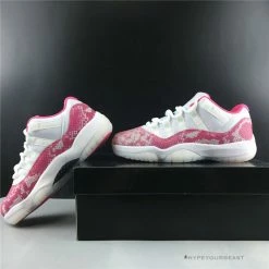 Hypeyourbeast Air Jordan 11 Low'White / Pink'