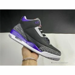 Hypeyourbeast Air Jordan 3'Court Purple Black Cement'