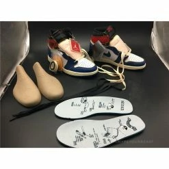 Hypeyourbeast Jordan 1 Retro High Union Los Angeles Storm Blue Blue Toes