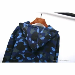 Hypeyourbeast BAPE X Bathing Ape Head Camouflage Hoodie'BLUE'