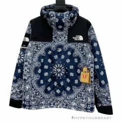 HypeYourBeast Supreme X TNF Bandana Jacket Blue Hoodies & Jackets