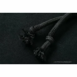 Hypeyourbeast BAPE Classic Ape Head Embroidered Standard Cotton Terry Hoodie'BLACK' Clothes