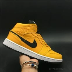 Hypeyourbeast Air Jordan 1 Mid Taxi Yellow