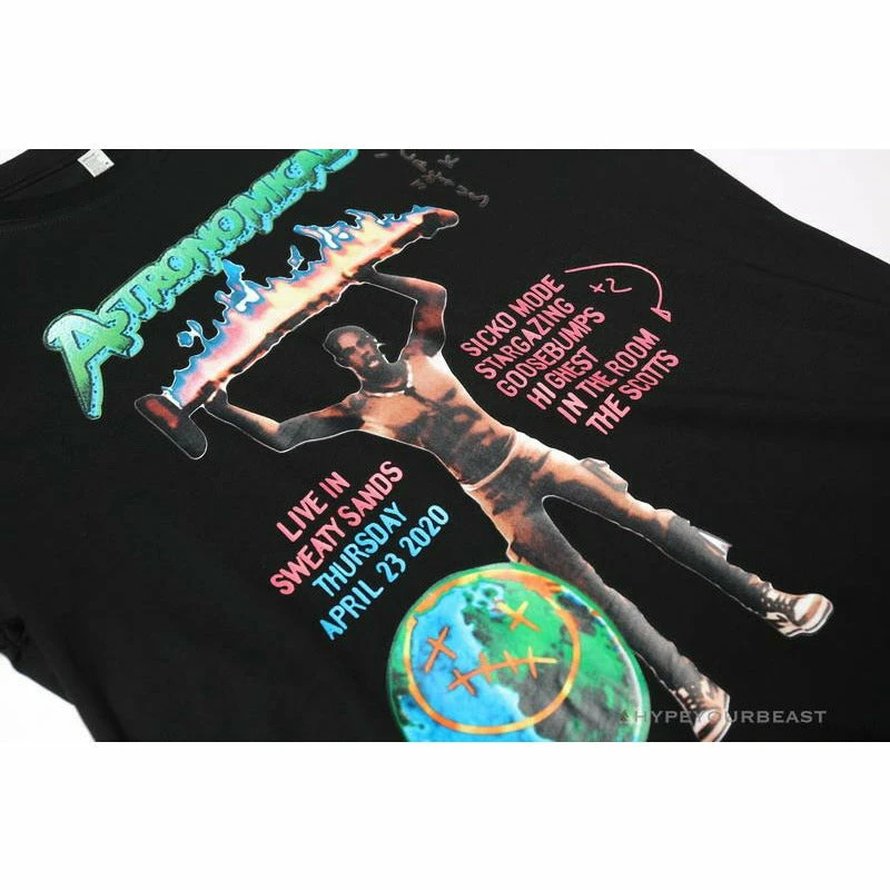 Hypeyourbeast OFF-WHITE Travis Scott Fortnite Tee Shirt 'BLACK'