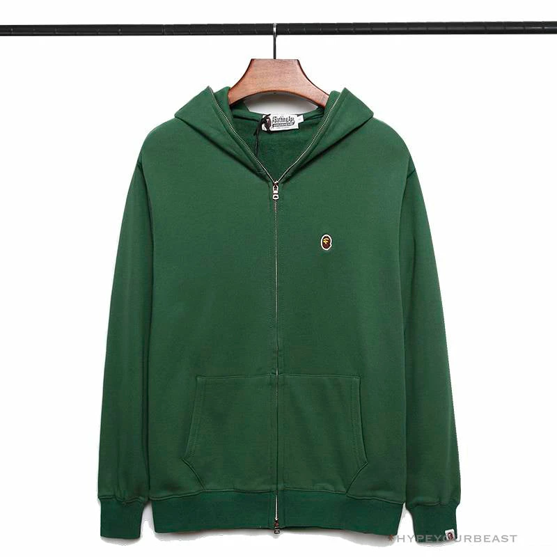 Hypeyourbeast BAPE Classic Ape Head Hoodie 'GREEN' Clothes