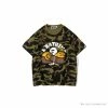 Hypeyourbeast BAPE KIDS Elbow Hug Gorilla Camouflage Tee Shirt 'GREEN'
