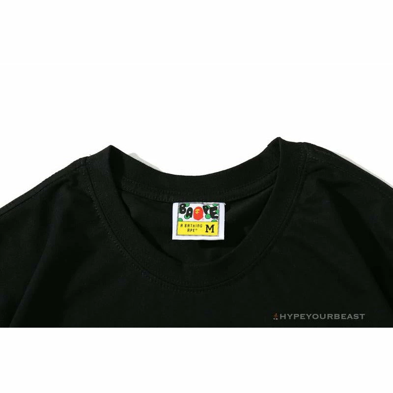 Hypeyourbeast BAPE Blue Ape Head Green Storm Tee Shirt 'BLACK' Clothes