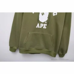 Hypeyourbeast BAPE X Bathing Ape Head Hoodie'ARMY GREEN'