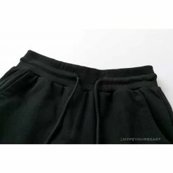 Hypeyourbeast BAPE Classic Ape Head Embroidered Standard Cotton Terry Pants'BLACK' Clothes