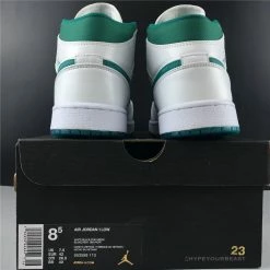 Hypeyourbeast Air Jordan 1 Mid White Mystic Green