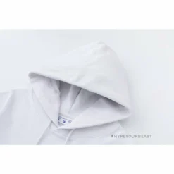 HypeYourBeast Off White Hoodie Jabba Flower - White Hoodies & Jackets