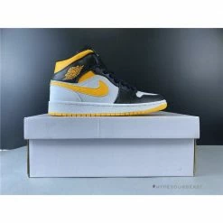 Hypeyourbeast Air Jordan 1 Mid'Red Yellow Swoosh'