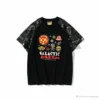 Hypeyourbeast Clothes BAPE Baby Milo Galaxy Astronaut Luminous Tee Shirt 'BLACK'