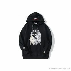 Hypeyourbeast Clothes BAPE Marilyn Monroe Hoodie 'BLACK'