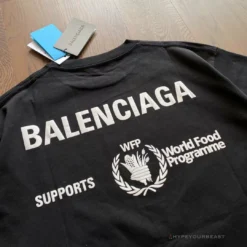 Hypeyourbeast T-Shirts BCG Support Word Food Programme Tee Shirt Black