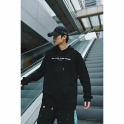 HypeYourBeast Off White Hoodie Machine Black
