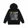 HypeYourBeast Vlone Hoodie Blue Yellow Logo (Black)