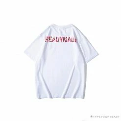 Hypeyourbeast Clothes BAPE Readymade Small Bee Camouflage Letter Tee Shirt 'PINK'