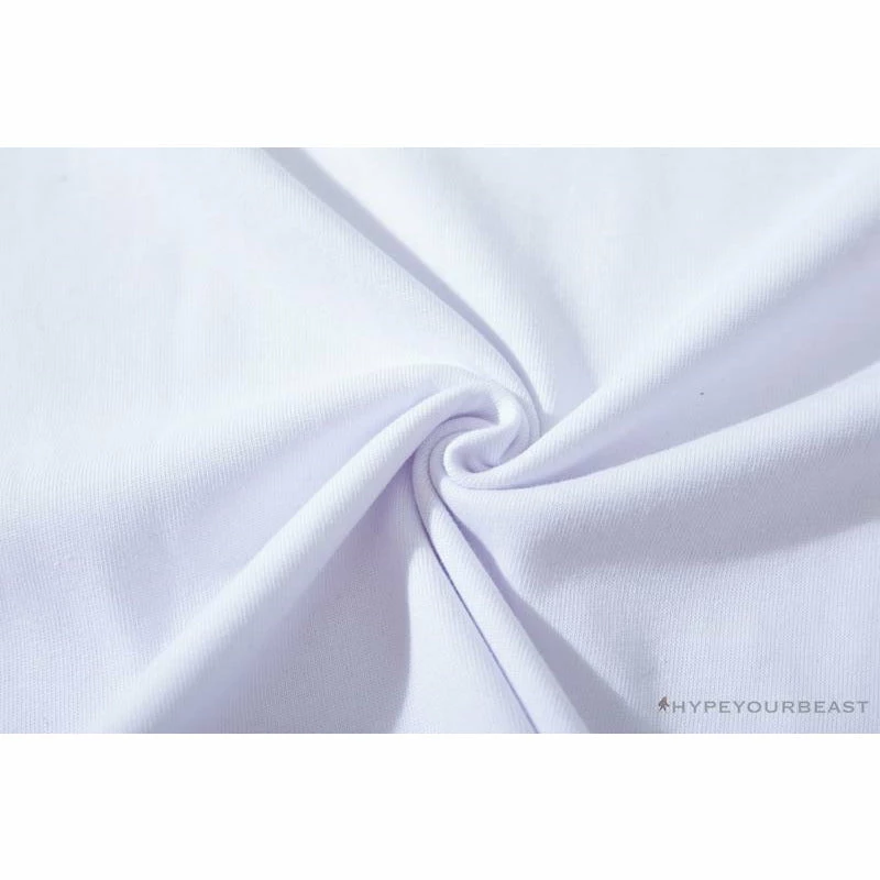 Hypeyourbeast Clothes BAPE Readymade Small Bee Camouflage Letter Tee Shirt 'PINK'