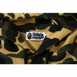 HypeYourBeast BAPE Camouflage Kangaroo Hooded Hoodie Yellow Clothes