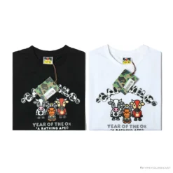 Hypeyourbeast BAPE Baby Milo Year Of The Ox Tee Shirt'WHITE' Clothes