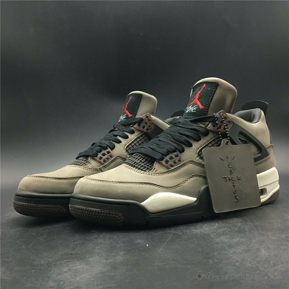 Hypeyourbeast Travis Scott X Air Jordan 4 Dark Mocha