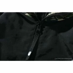 Hypeyourbeast BAPE X FCRB Joint Double Zip Camouflage Hoodie'BLACK' Clothes