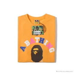 Hypeyourbeast Clothes BAPE Little Ape Head Colorful Classic Tee Shirt'YELLOW'