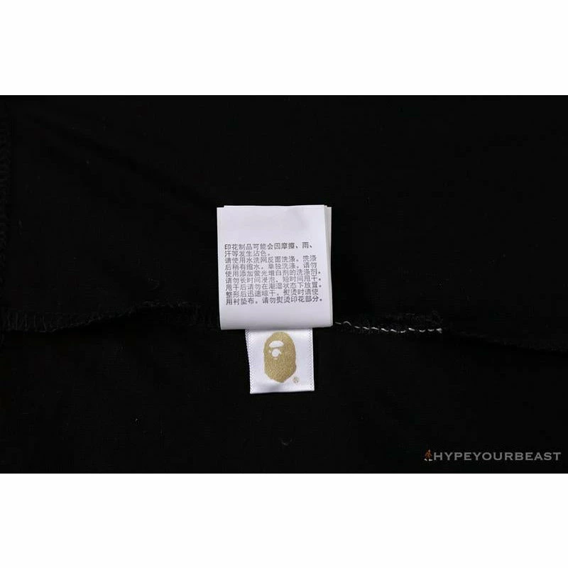 Hypeyourbeast Clothes BAPE Baby Shark Blue Shark Tee Shirt 'BLACK'