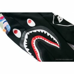 Hypeyourbeast Clothes BAPE X FCRB Joint Color Pocket Shark Pants