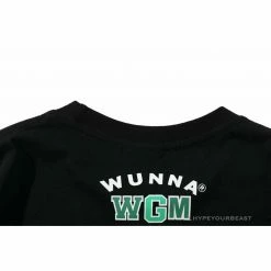 Hypeyourbeast Clothes BAPE Paint Splash Green Camouflage Tee Shirt'BLACK'