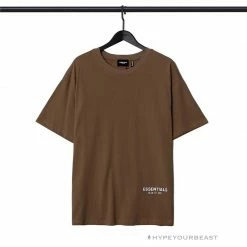 HypeYourBeast FOG Essentials Tee Shirt ‘Los Angeles’ BROWN T-Shirts