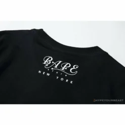 Hypeyourbeast Clothes BAPE NYC New York Limited Purple Camouflage Ape Head Tee Shirt'BLACK'