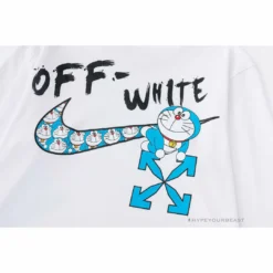 HypeYourBeast Shirts Off-White X Nike Shirt Doraemon White