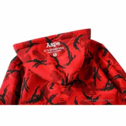 HypeYourBeast Bape Camo Hoodie Red Camouflage