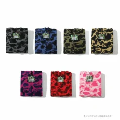 Hypeyourbeast Clothes BAPE Camo Hoodie Shark Head'YELLOW'