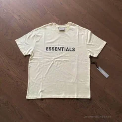 Hypeyourbeast T-Shirts FOG 'ESSENTIALS' Tee Shirt Cream