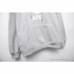 Hypeyourbeast Clothes BAPE X Bathing Ape Head Hoodie'GREY'