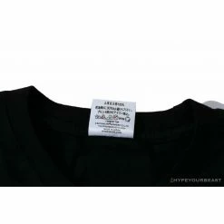 Hypeyourbeast Clothes BAPE Ape Head Blue X Yellow Contrast Letter Tee Shirt