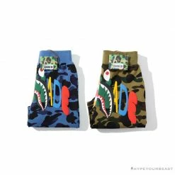Hypeyourbeast BAPE X READYMADE Tiger Head Foam Camouflage Shorts'BLUE' Clothes