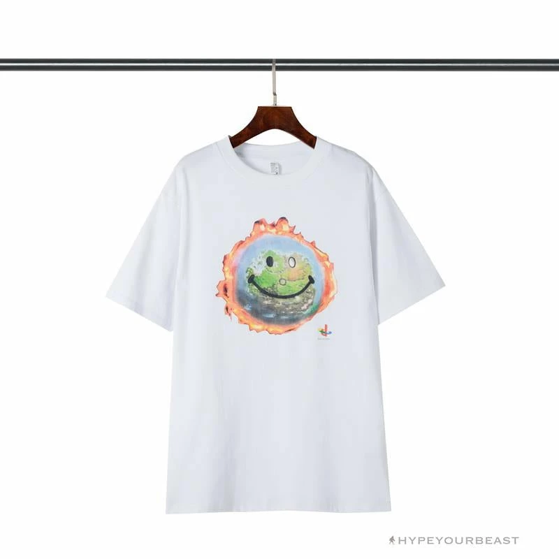 Hypeyourbeast OFF-WHITE Travis Scott Fortnite Peripheral Rap Tee Shirt 'WHITE'